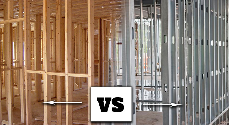 Metal Studs Vs Wood Studs Framing